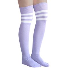 Nwt - Muted Pastel Lilac, These Purple Thigh High Socks Are Soft Against Your Skin. Made In Usa Size: Women's 7-11 Material: 80% Cotton, 20% Nylon & Elastic Length: 32” - 34” Before Stretched Cheap Solid Color Thigh High Stockings, White Knee-high Casual Stockings, White Casual Knee-high Stockings, Casual White Knee-high Stockings, Casual White Over-the-knee Stockings, White Thigh High Casual Stockings, White Over-the-knee Casual Leg Warmers, Casual White Thigh High Stockings, Casual White Thigh-high Stockings