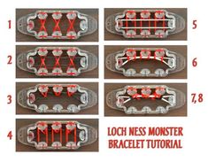 the instructions for how to make a loch messer bracelet