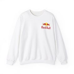 Ideal for any situation, this RedBull heavy blend crewneck sweatshirt is pure comfort. It makes a great gift for any Formula 1 racing fan. These garments are made from polyester and cotton. This combination helps designs come out looking fresh and beautiful. The collar is ribbed knit, so it retains its shape even after washing. - Medium-heavy fabric blend of 50% cotton and 50% polyester - Made using 100% ethically grown US cotton.   - The classic fit along with the crew neckline deliver a comfy wearing experience with a clean-cut style. Meanwhile, the double-needle stitching at the shoulder, armhole, neck, waistband, and cuff seams add top-tier durability. Cut And Style, Formula 1, Crew Neck Sweatshirt, Adult Outfits, Pure Products, Sweatshirts, Gifts