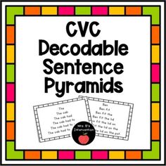 the cvc decodalble sentence pyramids