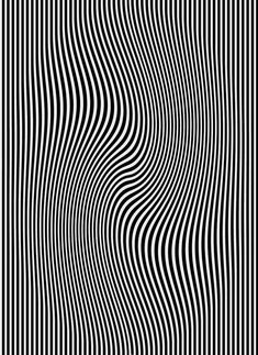 an abstract black and white background with wavy lines in the center, as if it were optical art