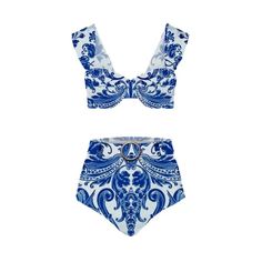 DETAILS One pieceswimsuit and sarong Pads Quick drying with sheen Cold gentle machine wash Elastane/Spandex Sarong is made of chiffon Printed Product ID:TY240304005 Summer Inspo, Sarong, Blue Print, One Piece Swimsuit, Chiffon, One Piece, Spandex, My Style, Blue