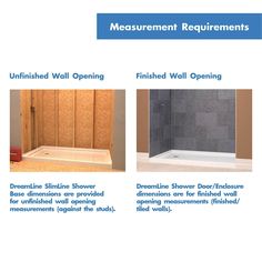 an advertisement for a bathroom remodeling project with three different pictures and instructions