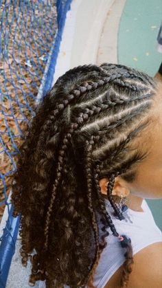 Beach Braids Curly Hair, Hair Braiding Ideas For Black Women, East African Hairstyles, Braids With Curls In The Back Natural, Braided Hairstyles Wavy Hair, Scalp Braids With Curly Hair, Braids For Short Curly Hair, Braids With Curls Natural Hair, Braids For The Beach