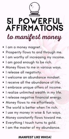 the five powerful affirmations to make money