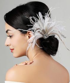 PRICES MAY VARY. Package include-- 1* white feather hairgrip Material-- Alloy+feather+crystal Color-- White. Size--17cm * 15cm/6.7inch * 5.9inch Application-- It's a good choice for Wedding, Banquet, Pageant, Fashion show, Photograph prop, Costume party, Masquerade, Engaged party, Prom, Anniversary, Holiday, Evening party, Bachelor party or other social events, let you look elegant, attractive and fashionable Note-- Please contact me, if you have any concern about this item, we will try our best 20s Headpiece, Gatsby Hair, Flapper Headpiece, Flapper Headband, Feather Headpiece, Crystal Bridal Tiaras, Crystal Hair Clips, Party Hair Accessories, Feather Hair Clips