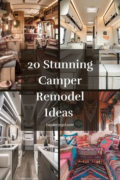 rv camper remodel ideas that are easy to do in the day and night