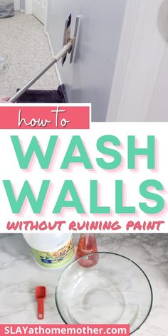 how to wash walls without running paint