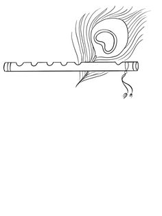 a black and white drawing of a peacock feather on a clothes line with the letter e