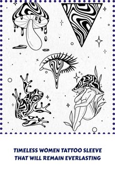 an image of tattoos on the back of a card with words that say,'it is