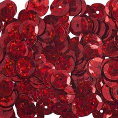 Sundaylace Creations & Bling Sequin Sequins Round 6mm  Hologram Red Nativity Crafts, Red Sequin, Craft Supply, Sewing Thread, Scrapbook Crafts, Jewelry Making Beads, Semi Precious Gemstones, Seed Beads, Beaded Jewelry