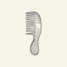 Hair Line Drawing, Comb Illustration, Object Sketches, Comb Tattoo, Cradle Cap Remedies, Baby Hair Brush, Optical Illusion Drawing, Wood Craft Patterns