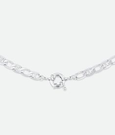 Lock in your style with the Lock Link Necklace, featuring a sleek circular lock pendant that doubles as both a closure and a statement piece. This functional yet stylish design adds a subtle edge to any outfit, offering a unique blend of charm and utility. Length 15.74" | 400mm Close to neck fit Tarnish Resistant Hypoallergenic Modern Chain Necklace With Toggle Clasp, Modern Silver Chain Necklace With Spring Ring Clasp, Modern Chain Link Necklace With Spring Ring Clasp, Modern Link Necklace With Spring Ring Clasp, Modern Toggle Necklace With Lobster Clasp Chain Link, Modern Chain Necklace With Lobster Clasp, Chain And Lock Necklace, Everyday Silver Necklace With Lock Detail, Gold Chain Link Necklace With Lock