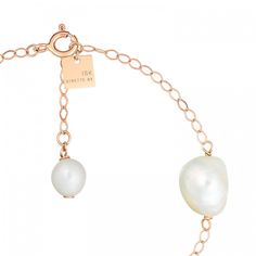 BRACELET - Bead chain bracelet pearl | Ginette NY Elegant Bracelet With Baroque Pearl Charm, Formal Baroque Pearl Drop Bracelet, Elegant Pearl Chain Bracelet With Pearl Drop, Elegant Baroque Pearl Bracelet Jewelry, Elegant Formal Baroque Pearl Bracelets, Elegant Baroque Pearl Bracelet With Pearl Charm, Luxury Baroque Pearl Jewelry With Oyster Bracelet, Elegant Baroque Pearl Bracelet, Elegant Bracelets With Pearl Pendant As Gift