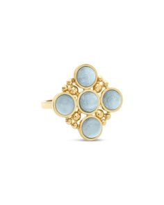 L. Klein 18K Yellow Gold Bubbles Aquamarine Ring Gold Bubbles, Aquamarine Ring, Aquamarine Stone, Aquamarine Rings, Blue Rings, Womens Jewelry Rings, Earings Piercings, Black Diamond, Blue Gold