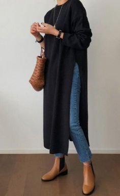 Sukienki Maksi, Mode Casual, Modest Fashion Outfits, 가을 패션, Fashion Mode, Casual Style Outfits, Winter Fashion Outfits, Modest Outfits