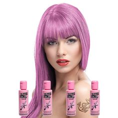 Crazy Color Semi-Permanent Hair Dye 4 Pack 100ml (Marshmallow) Crazy Colour Hair Dye, Pale Pink Hair, Permanent Hair Dye Colors, Hair Dye Brands, Dyed Hair Pastel, Crazy Color, Pink Hair Dye, Semi Permanent Hair Dye, Banana For Hair