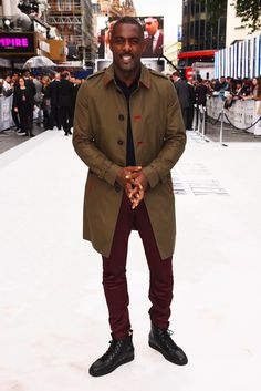 Stringer Bell, Burberry Trench, Outfits Hombre, Idris Elba, Burberry Trench Coat, Peacoats, Dapper Men, Sharp Dressed Man, Raincoats For Women