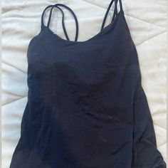 Questions? Leave A Comment Below! Never Worn, Unfortunately Bought The Wrong Size Not Returnable As I Cut Off Tags Casual Tops With Built-in Bra For Workout, Black Tops For Pilates With Seamless Construction, Black Seamless Tops For Pilates, Casual Workout Tops With Built-in Bra, Seamless Black Tops For Pilates, Black Seamless Tops For Light Exercise, Seamless Black Tops For Light Exercise, Seamless Workout Top With Tank Straps, Sporty Tank Strap Tops For Loungewear