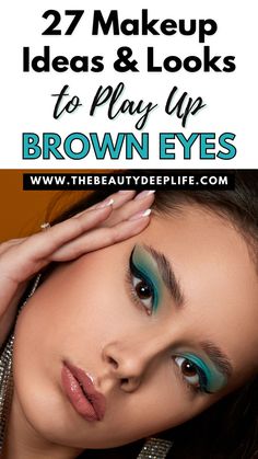 Eyeliner Colors For Brown Eyes, Colors For Brown Eyes, Makeup Ideas Looks, Eyeliner Colors, Best Eye Makeup Brushes, Brown Eyes Pop, Blonde Hair Transformations, Girly Makeup, Eye Makeup Looks