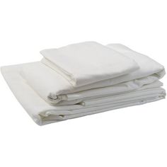 four white sheets stacked on top of each other