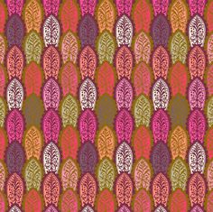 a colorful pattern with leaves on it