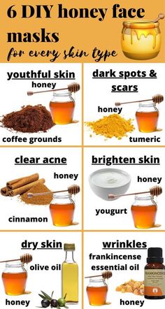 Diy Honey Face Mask, Clear Skin Face Mask, Honey Diy, Clear Skin Face, Skin Face Mask, Clear Healthy Skin, Honey Face, Resep Diet