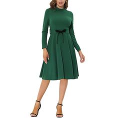 The fit and flare flowy pleated hem dress is simple but elegant and classy, the length of the skirt is enough, not too short or too long that suits autumn and winter. Perfectly pair it with heels and a handbag for an elegant and feminine look. Occasion: Halloween, Office, Work, Business, Meeting, Cocktail, Party, Daily, Casual, Weekend, Date, Casual, etc. The model is wearing an XS. (Height: 5'8.9", Weight: 123 lbs) International Size----------Chest Girth----------Waist Girth----------Shoulder W Halloween Office, Velvet Bodycon Dress, Long Sleeve Evening Dresses, Mock Neck Long Sleeve, Evening Dresses Cocktail, Long Dress Casual, Casual Weekend, Ruffle Hem Dress, Sleeveless Sheath Dress