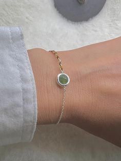 925 sterling silver natural Jade lucky bracelet. Half chain bracelet. Five colors thread bracelet. New year jewelry. Protection bracelet The circle Jade is the meaning of holding back peace and keep happiness. mean to bring fortune and avoid evil spirits. The natural Hetian jade can let your skin become smooth and good for your health. Material: 925 sterling silver Hetian Jade bracelet size:diameter 0.7cm Pendant Material: Hetian Jade WHAT IS 925 STERLING SILVER? Sterling Silver, on the other ha Elegant Metal Jewelry For May Birthstone, Green Pearl Drop Jewelry As Gift, Green Pearl Drop Jewelry For Gifts, Green Round Pearl Drop Jewelry, Elegant Hypoallergenic Green Jewelry, Elegant Green Hypoallergenic Jewelry, Delicate Green Dangle Jewelry, Elegant Hypoallergenic Jewelry For May Birthstone, Elegant Nickel-free Green Jewelry