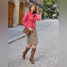 A Timeless Silhouette In A Modern, Multicolored Tweed. This Easy-To-Wear Skirt Strikes The Perfect Balance Of Polished And Playful. Features A-Line Hits Above Knee Concealed Side Zip Closure Lined Imported Fit And Material Size 6 P Waist- 15.5” Length- 20” Material: 55% Acrylic, 45% Polyester; Lining: 100% Polyester Care: Dry Clean Aline Skirt, Above Knee, Black Cream, A Line Skirts, Side Zip, Womens Skirt, A Line, Dry Clean, Cafe