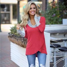 Women’s Long Sleeved Blouse; Red With Black And White Striped Neck And Sleeves; Size Medium But Fits More Like A Small; Ordered Online And Didn’t Fit; Brand New Red V-neck Top For Layering, Trendy Red Winter Blouse, Red Tops For Layering In Fall, Red Tops For Fall Layering, Red Casual Top For Layering, Casual Red Blouse For Winter, Red Stretch Blouse For Fall, Red Blouse For Fall Layering, Casual Red Blouse For Layering