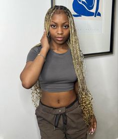 Lemonade Braids Hairstyles, Big Box Braids Hairstyles, Blonde Braids, Box Braids Hairstyles For Black Women, Cute Braided Hairstyles, Braids Hairstyles Pictures, Braided Cornrow Hairstyles, Cute Box Braids Hairstyles, Trendy Hairstyle