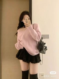 #wonyoung #ive #soft #pink #makeup  #makeupaddict  #skincare #doll #dollies #coquette #cleangirl Douyin Outfits, E Girl Outfits, Simple Style Outfits, Fashion Top Outfits, Everyday Fashion Outfits, Cute Outfit, Outfit Goals, Korean Hairstyle, Korean Street Fashion