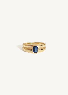 We took one of your favorite rings, the Françoise Stacked Ellipse Ring I and added a gemstone, giving her more texture and character.Keeping the Françoise I's soft curves, the Françoise II is a timeless piece that you can wear for every occasion. Elegant enough to be worn day to night, and bold enough to make a statement — Make her your trademark.Also available in — Emerald, Green Tourmaline, Pink Morganite We recommend sizing up by at least half a size if this ring is thicker than what you typi Timeless Open Ring Sapphire Ring As A Gift, Modern Sapphire Rings With Emerald Cut, Modern 14k Gold Sapphire Open Ring, Blue Emerald Cut Stackable Jewelry, Fine Jewelry Sapphire Ring With Recycled Gold, Fine Jewelry Sapphire Ring With Recycled Gold And Gemstone, Formal Stackable Blue Topaz Jewelry, Modern Blue Topaz Ring Jewelry, Modern 14k Gold Stackable Sapphire Ring