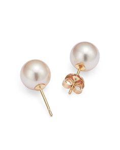 Essentially chic, update your jewelry box with a pair of elegant Akoya pearl stud earrings from this stunning collection..Items sold separately..Imported.Web ID: 3595361 Exclusive Jewelry, Akoya Pearls, Pearl Stud Earrings, Pearl Studs, Cultured Pearls, Free Jewelry, Jewelry Box, Jewelry Collection, Yellow Gold