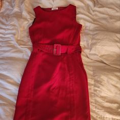 Tahari Belted Sheath Dress Red Size 4 Nwot Tahari Dress, 4 Dresses, Dress Red, Sheath Dress, Red Dress, Size 4, Womens Dresses, Red, Women Shopping