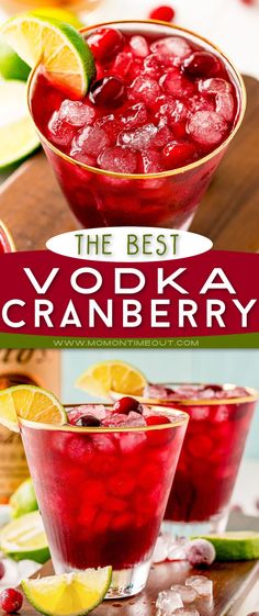 the best vodka cranberry cocktails for christmas and new year's eve