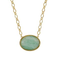 "Simple, yet stunning. A colorful stone is held on a 16-inch adjustable gold-tone chain for a lovely, feminine feel. Simple, yet stunning. A colorful stone is held on a 16-inch adjustable gold-tone chain for a lovely, feminine feel. NECKLACE DETAILS Pendant length: 1.25 in. Chain length: 16 in. with 3-in. extender Clasp: lobster-claw Metal: alloy Plating: gold tone Finish: polished Not appropriate for children 14 years old and younger. Gemstones may have been treated to enhance their appearance. Gold Necklace With Large Oval Stone Pendant, Gold Necklace With Large Oval Pendant Stone, Gold Necklaces With Large Stone In Oval Pendant, Oval Green Necklace With Large Stone, Green Oval Necklace With Large Stone, Stone Pendant Necklace, Oval Stone, Stone Pendant, Stone Pendants