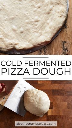 the homemade pizza dough is ready to be baked