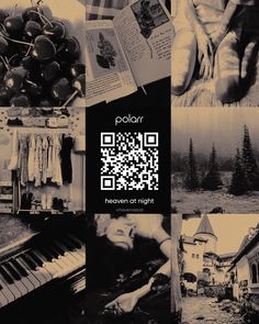 a collage of photos with qr - code images and text that reads, high at noon