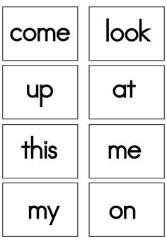 Kindergarten Sight Word Flash Cards Sight Word Flash Cards Free, Free Preschool Printables Alphabet, Kindergarten Flash Cards, Opposite Words For Kids, Sight Words Kindergarten Printables, Number Words Worksheets