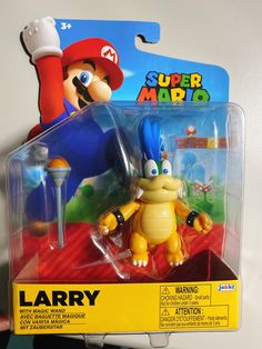 an action figure is shown in the packaging for mario's super mario adventure game