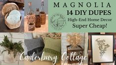 Magnolia, Botanical Clay Prints Canterbury Cottage, Magnolia Store, Recycled Stuff, Furniture Flips, Diy Jar Crafts, Waco Texas, Crochet Jewellery, Set Decor, Farmhouse House