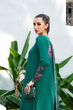 Brand: Saira RizwanProduct Code: SRLL2-24-10 JaneCollection: Saira Rizwan Unstitched Luxury Lawn Vol-02 Summer CollectionFabric: Lawn DESIGN DETAILS: Dyed and schiffli embroidered lawn front 0.9 yards Dyed lawn back 1yard Dyed lawn sleeves 0.6 yard Digital printed chiffon dupatta 2.7 yards Dyed cambric trousers 2.2 yards Accessories: Organza embroidered front border 0.9 yard Organza embroidered border for neckline 1.1 yards Organza embroidered sleeve patches 2-PC Organza embroidered patch for shirt back 1-PC DISCLAIMER:* Lining, Laces, and Tassels are not included in unstitched variants.* Embellishment items in stitched outfits are subject to market availability.* The actual colors of the outfit may vary from the colors being displayed on your device. CARE INSTRUCTIONS: Extra Fabric Has Be Semi-stitched Green Palazzo Set With Floral Embroidery, Designer Green Palazzo Set With Long Sleeves, Green Anarkali Unstitched Suit With Floral Embroidery, Georgette Long Sleeve Palazzo Set For Spring, Green Georgette Palazzo Set With Floral Embroidery, Green Floral Embroidery Georgette Palazzo Set, Green Georgette Kurta With Floral Embroidery, Green Floral Embroidered Georgette Kurta, Green Floral Embroidered Unstitched Suit For Eid