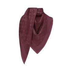 LOUIS VUITTON® - Monogram Classic Shawl - Bordeaux Scarf Louis Vuitton, Monogram Blanket, Blanket Shawl, Latest Bags, Stole Scarf, Elegant Drapes, Monogram Pattern, Blush Palette, Black Scarf