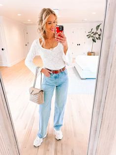 Loving this casual look! 
​
​Light wash jeans / New Balance / Madewell / Madewell belt / classic style / winter style 
​
​#LTKFindsUnder100 #LTKShoeCrush #LTKFindsUnder50