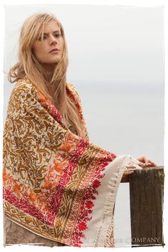 Paisley Jardin Notre Dame Shawl — Seasons by The Kashmir Company