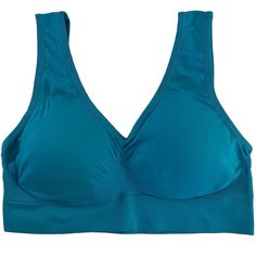 Nwt Genie Bra Seamless Bra Color: Mykonos Blue Size: 4x (Single) Lmk If Interested In A Set Blue Seamless Sports Bra, Blue Full Coverage Bra With Medium Support, Blue Full Coverage Bra With Medium Bust Support, Supportive Seamless Blue Sports Bra, Blue Stretch Bra With Medium Bust Support, Blue Bra With Medium Bust Support And Stretch, Blue Bra With Medium Bust Support, Blue Seamless Stretch Bra, Mykonos Blue