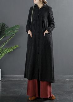 Unique Black Fine Clothes For Women Tunic Chinese Button CoatFabric: Cotton 45%, Linen 55%Size & Fit: Fit: This garment fits true to size.Length: Size M measures 45.63"from shoulder to hemBust: Great for any cup size. Waist: Loose Fit. Comfortable room throughout midsection.Hip: Loose Fit - room for hips. Hand Wash Cold. Long Black Outerwear With Buttons, Black Button-up Outerwear With Covered Buttons, Chinese Button, Women Tunic, Womens Tunics, Black Coat, Loose Fitting, Maxi Dress, For Women