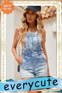 Light Blue Washed Denim Playsuit Denim Playsuit, Washed Denim, Denim Wash, Playsuit, Light Blue, Rompers, Blue